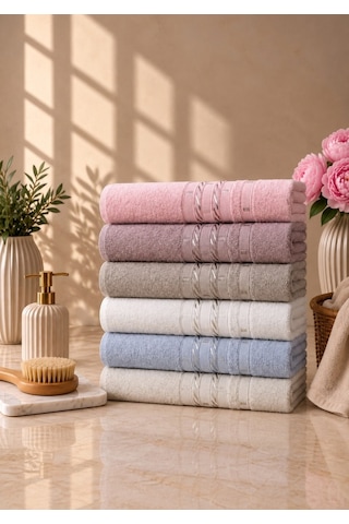 Goldroom Home Pamuklu Püsküllü, Jakarlı 30x50 12 Li Mutfak Havlusu Çok Renkli