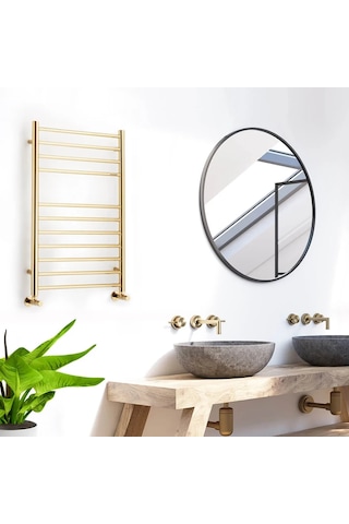 750x500 Bluebell Parlak Brass Altın Gold Paslanmaz Çelik Havlupan