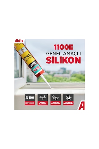 Sa147 1100e Genel Amaçlı Silikon 280gr Antrasit Gri