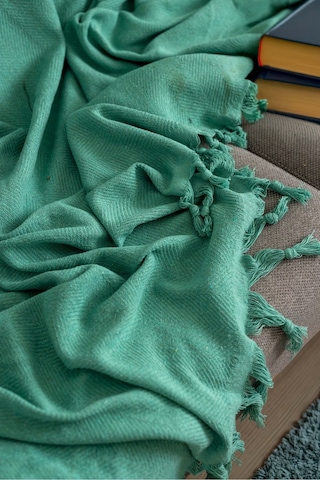 Mint Balıksırtı Desen Koltuk Örtüsü 180 210 Mint