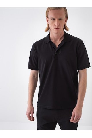 Xint Siyah Pamuk Dokulu Regular Fit Tişört 502230
