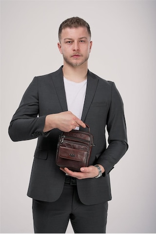 Ççs 31621 Hakiki Deri Askılı Çanta Kahve