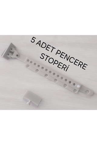 5 Adet Ayarlanabilir Plastik Pencere Kolu Kapı Cam Aralama Stoperi Kolu Tutucu Tutacağı Durdurucu Tamponu