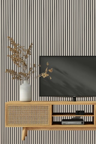 Mdf Ahşap Akustik Duvar Paneli 60x275 Cm - Soft Gri 60x275