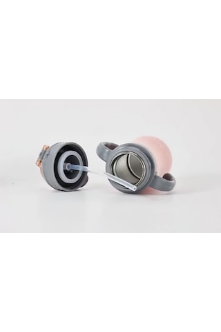 Biberon Termos Çelik Çift Katlı 280ml Renkli - Pembe Pembe