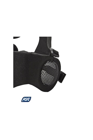Asg Kulak Ve Ağız Korumalı Siyah Airsoft Maske
