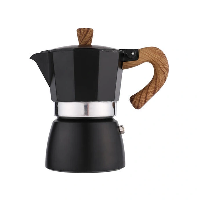 300ml Moka Pot Alüminyum İtalyan Espresso Kahve Makinesi Latte Percolator Soba Kahve Pot Ev Açık Stopetop Mocha Pot Kahve Tencere