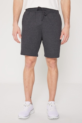 Ac&Co / Altınyıldız Classics Erkek Antrasıt Standart Fit Normal Kesim 2 Iplik Cepli Recycle Pamuklu Örme Şort Antrasit