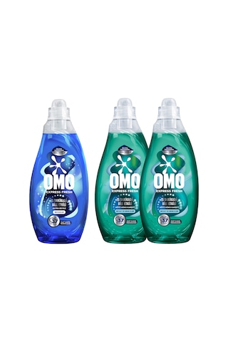 Omo Express Fresh Ultra Beyaz Sıvı Deterjan 1480ml X1 Kötü Koku Karşıtı Beyaz Ve Renkliler X2 1480 ML