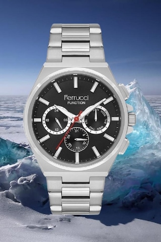 Ferrucci Fcf 1025 03408m.01 Erkek Kol Saati Metalik Gri
