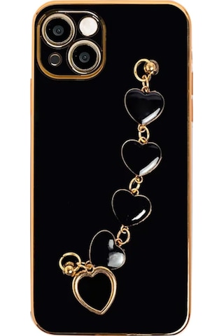 Ally Apple Uyumlu iPhone 13 6.1Inç Kilif Kalp Bileklik Tutuculu Lüx Silikon A 341268770