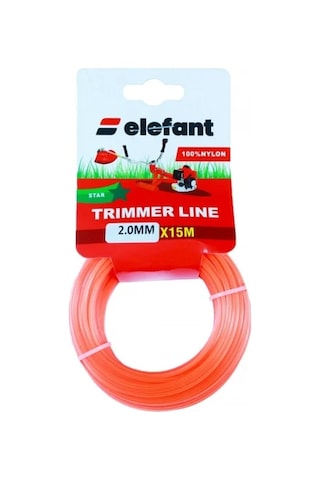 Elefant Tırpan Misinası Motorlu Tırpan Yıldız Misina 1,3mm X 15 Metre