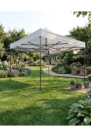 Missidea 3 3 Premium Makaslı Katlanır Çardak Beyaz