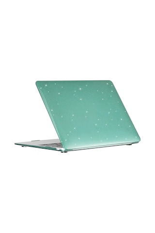 Macbook 13 M1 Kılıf Uyumlu Simli Şeffaf Sert Kapak İnce Hafif Koruma A2337 A2179 A1932 Touch Id Koyu Yeşil Sku: Smg8690010138422 1