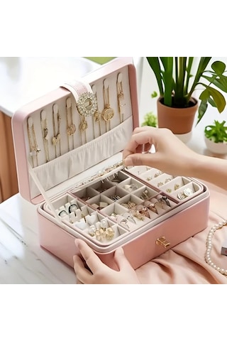 Willowhaven Lotus Renkli 1 Adet Pu Mücevher Kutusu Kadın Yüzük Küpe Kolye Saklama