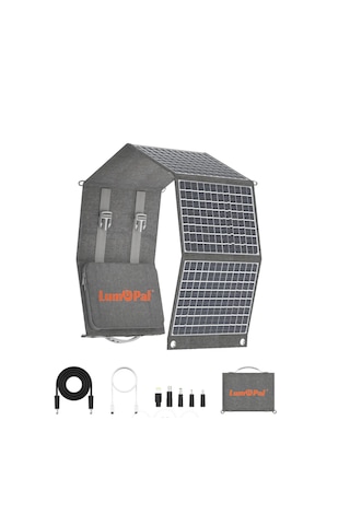Lumopal 60w Katlanabilir Taşınabilir Su Geçirmez Güneş Paneli