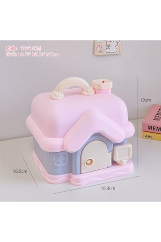 Xinxin Küçük Ev Kumbarası Yalnızca Kilitli Düşmeyi Önleyici Kumba