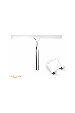 Yaozixa Ev Kullanıma Zincirleyi Ve Paslanmaz Çelik Cam Temizleyici, Tek Yönlü Silecek, Beyaz Lastik Bantlı, Kare Yapışkan Kanca İle A Modeli Diğer