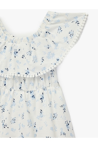 Koton Dresses Bej Desenli 6skg80012aw Ekru Desenli