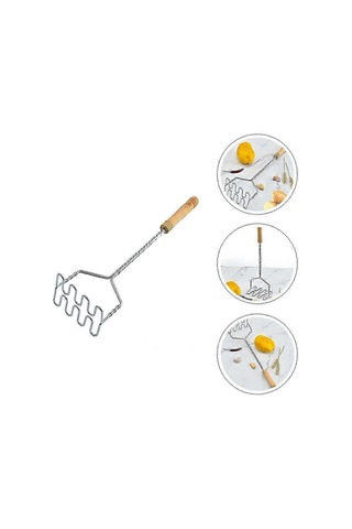 El Mikseri Elektrikli Patates Ezici Gıda Ezici Alet Manuel Patates Ezici Mutfak Sebze Ezici Mutfak Ezici Aletlerkhaki