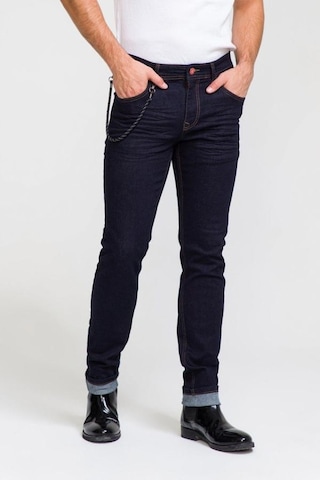 Zincirli Düz Renk Erkek Kot Pantolon