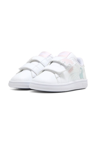 Puma Smash 3.0 Dino Çocuk Spor Ayakkabı Beyaz