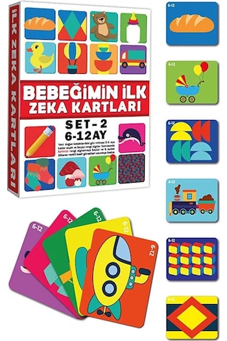 2205 Eğitici Kartlar 6-12 Ay Zeka Kartları