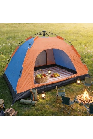 10 Kişilik Otomatik Kurulum Kamp Çadırı Outdoor , Suya Dayanıklı Hızlı Kurulum Piknik Ve Doğa İçin Çok Renkli