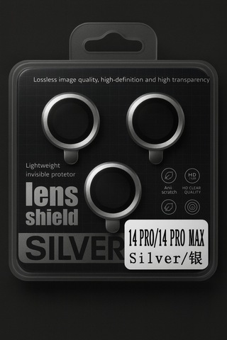 Apple Uyumlu iPhone 14 Pro/ Promax Kamera Lens Koruyucu Black/silver/gold/purple Yüksek Çözünürlük-parlak-güçlü Silver
