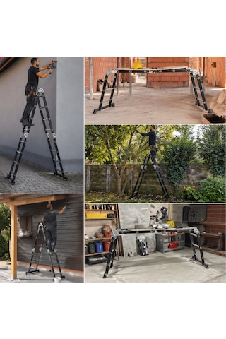Karbon Çelik Akrobat Çok Amaçlı Merdiven 4x5