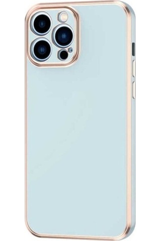 Apple Uyumlu iPhone 13 Pro Kılıf Zore Bark Kapak Mavi Açık
