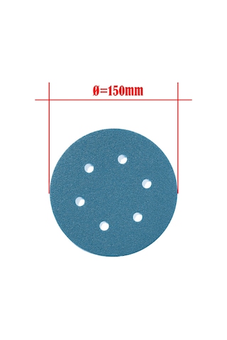 Grin Su Geçirmez Cırtlı Disk Film Zımpara 150 MM 800 Kum