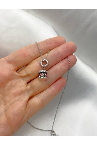 Atlı Karınca Lunapark Renkli Eğlenceli Charm Kolye Paslanmaz Çeli Çok REnkli