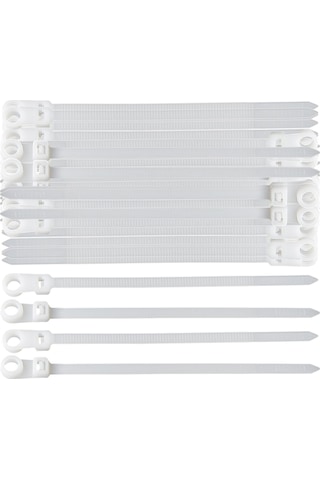 Homyl 100 Adet Kablo Fermuarları Tel Bağı Sarar Ağır 4.8mmx300mm