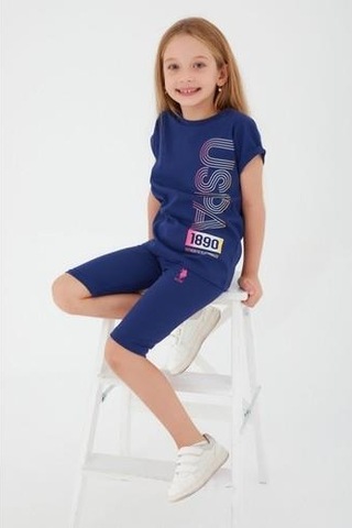 Kız Çocuk Bermuda Tayt Takım Parlament