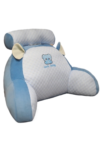 Bel Desteği Geniş Sırt Yastığı Ve Kanepe Uyku Yastığı-mavi Fil