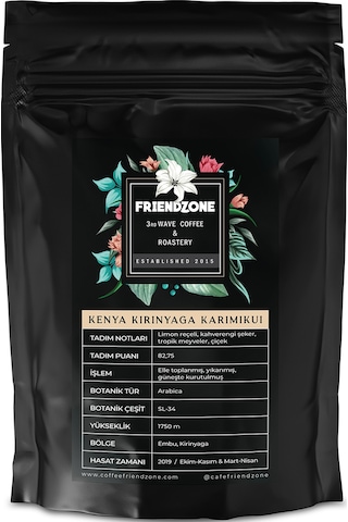 Friendzone Kenya Kirinyaga Karimikui AA Yöresel Filtre Kahve 250 G