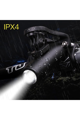 Singree "usb Şarjlı Bisiklet Farı Ve Stop Lambası - 300 Lümen, 2200mah Pil, Ipx4 Su Geçirmez"