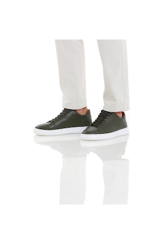 Hatemoğlu Haki Casual Bağcıklı Deri Sneakers 13211024c003 022 Haki