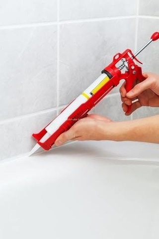 Tr Silikon Tabancası Metal Arka Mil Döküm Mastik Sıkma Tabancası Dayanıklı Yapı Malzemeleri Için Uygun Ergonomi