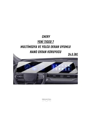 Chery Yeni Tıggo 7 Multimedya Ve Yolcu Ekran Uyumlu Nano Ekran Koruyucu