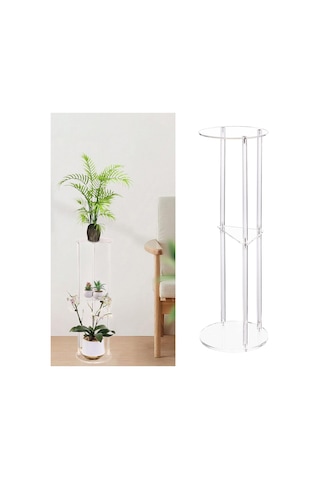 Suntek Şeffaf Akrilik Yan Sehpa Küçük Alan Gece Sehpası Çok Renkli