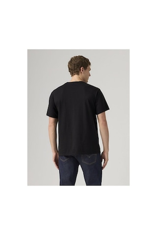Levi's Essential Erkek Relaxed Siyah Bisiklet Yaka Tişört 008br-0000-16334