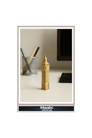 Monbc Big Ben 3d Tasarım Dekoratif Biblo, Hediyelik Ve Ev Ofis İçin Şık Aksesuar