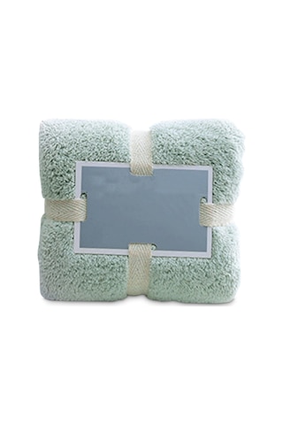 Kosona Yeşil Koral Yün Banyo Havlusu 70x140cm - Yumuşak, Dayanıklı, Çok Amaçlı - Ev, Spor Salonu Ve Seyahat İçin Diğer