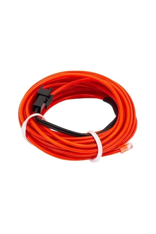 Sh Powermaster Pm-6076 5 Metre 5 Volt Usb Adaptörlü Neon Kırmızı İp Aydınlatma Najmaddin
