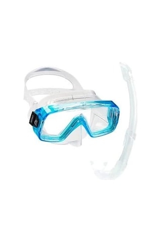 Özel Seri Cressi Sirena Maske - Mexico Şnorkel Set Gezi Eşyası Kamp Malzemesi Yüzücü Ekipmanı Clear - Aquamarıne