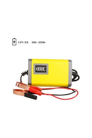Symbee 12v Akıllı Akü Şarj Cihazı, 2a Akış, Sayısal Göstergeli, Akü Motosiklet İçin, Avrupa Standartı Eu