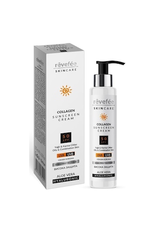 Skincare Yağlı Ve Karma Ciltler Için 125 Ml Güneş Kremi Kolajen&aloe Vera&hyalüronik Asit