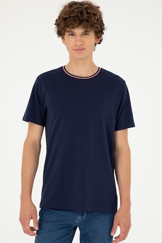 U.S. Polo Assn. Erkek Regular Fit Bisiklet Yaka Lacivert Tişört 50294289-VR033
